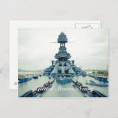 Carte Postale Bateau du musée Texas Battleship à San Jacinto Sta (Devant / Derrière)