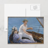 Carte Postale Bateau - Edouard Manet (Devant / Derrière)