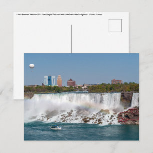 Carte Postale Bateau et chutes américaines des chutes du Niagara