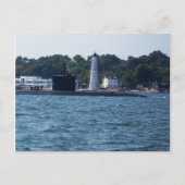 Carte Postale Bateau et phare (Devant)