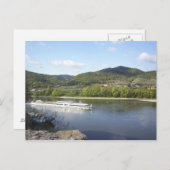 Carte Postale Bateau fluvial sur le Danube (Devant / Derrière)