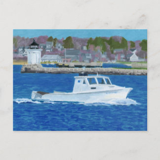 Carte Postale Bateau homardier Portland, Maine