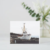 Carte Postale Bateau Islande (Debout devant)
