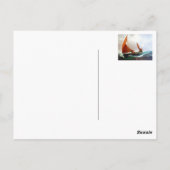 Carte Postale Bateau jusqu'à la plage (Dos)