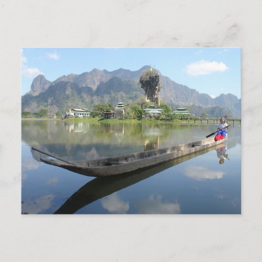 Carte Postale Bateau long (Devant)