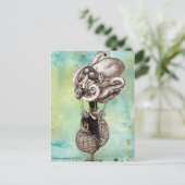 Carte Postale Bateau octopode steampunk (Debout devant)