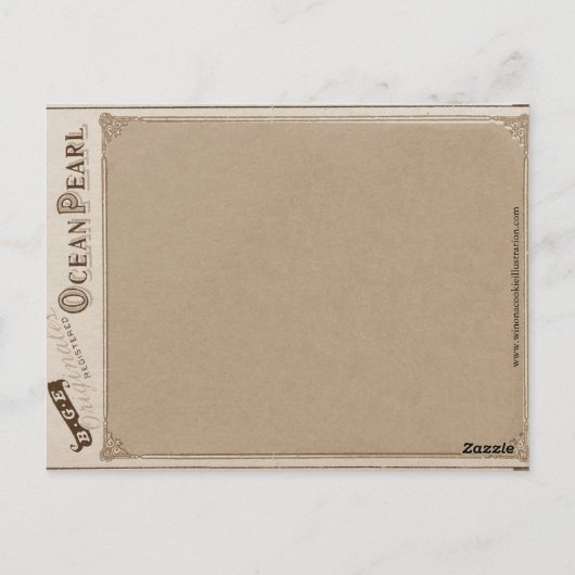 Carte Postale Bateau octopode steampunk (Dos)