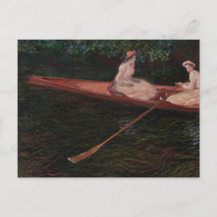 Carte Postale Bateau On the Epte - Claude Monet - c1890