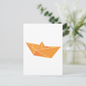 Carte Postale Bateau Origami (Debout devant)