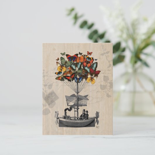 Carte Postale Bateau papillon 2 (Debout devant)