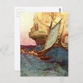 Carte Postale Bateau pirate (Devant / Derrière)