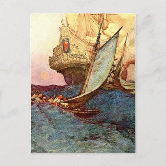 Carte Postale Bateau pirate