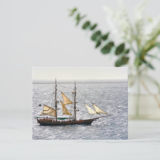 Carte Postale Bateau pirate (Debout devant)
