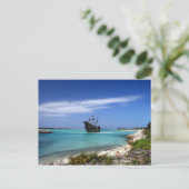 Carte Postale Bateau pirate des Caraïbes (Debout devant)