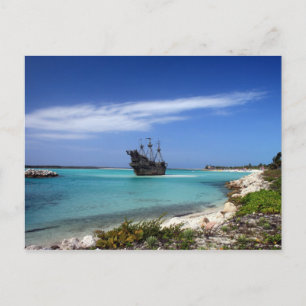 Carte Postale Bateau pirate des Caraïbes