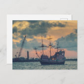 Carte Postale Bateau pirate Port Aransas (Devant / Derrière)