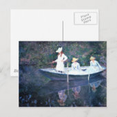 Carte Postale Bateau pour femmes - Claude Monet (Devant / Derrière)