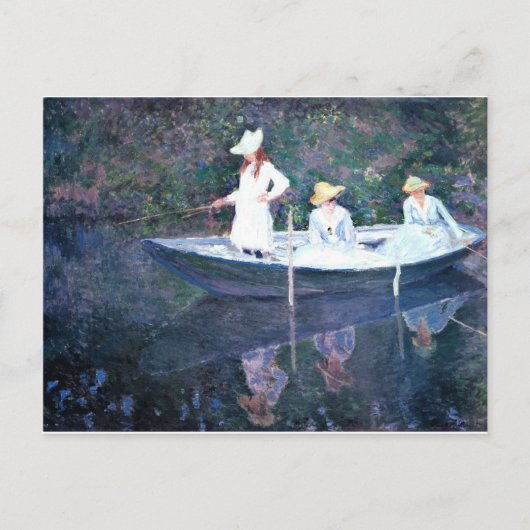 Carte Postale Bateau pour femmes - Claude Monet (Devant)