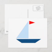 Carte Postale Bateau Red Flag (Devant / Derrière)