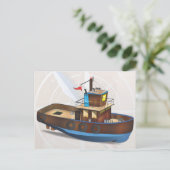 Carte Postale Bateau remorqueur (Debout devant)