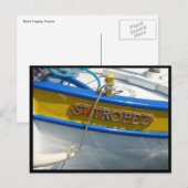 Carte Postale bateau saint tropez (Devant / Derrière)