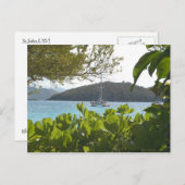 Carte Postale Bateau solitaire (Devant / Derrière)