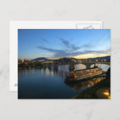 Carte Postale Bateau sur la rivière (Devant / Derrière)