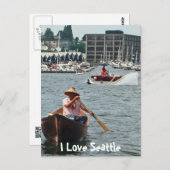 Carte Postale Bateau sur Lake Union (Devant / Derrière)