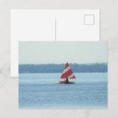 Carte Postale Bateau sur le lac Mendota à Madison, Wisconsin (Devant / Derrière)