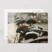 Carte Postale Bateau sur le port (Devant / Derrière)