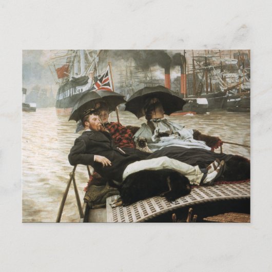 Carte Postale Bateau sur le port (Devant)