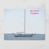 Carte Postale Bateau sur Ocean Key West Florida (Devant)