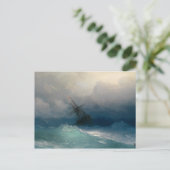 Carte Postale Bateau sur Stormy Seas (Debout devant)