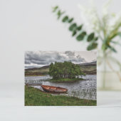 Carte Postale Bateau sur un lac en Ecosse (Debout devant)