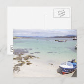 Carte Postale Bateau sur une plage - Île de Mull (Devant / Derrière)
