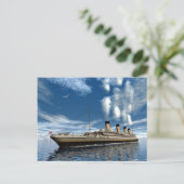 Carte Postale Bateau Titanic (Debout devant)