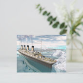Carte Postale Bateau Titanic - rendu 3D (Debout devant)