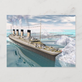 Carte Postale Bateau Titanic - rendu 3D