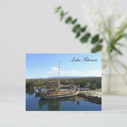 Carte Postale bateau titicaca (Debout devant)