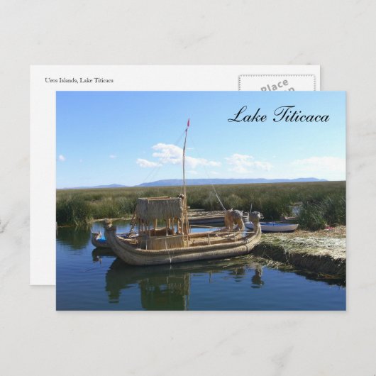 Carte Postale bateau titicaca (Devant / Derrière)