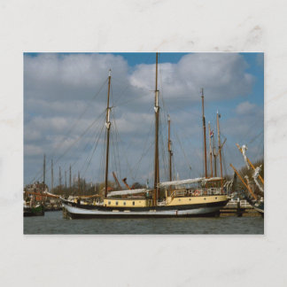 Carte Postale Bateau traditionnel néerlandais, Enkhuizen