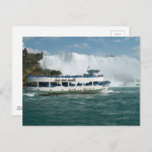 Carte Postale Bateau voile lac Ontario rivière Niagara chutes vu (Devant / Derrière)