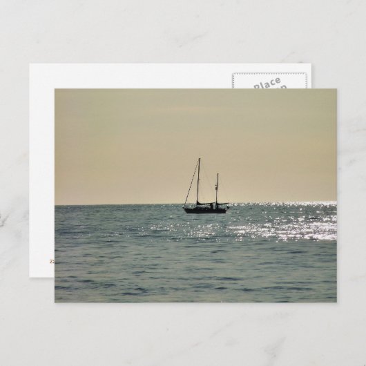 CARTE POSTALE BATEAUX (Devant / Derrière)