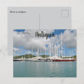 Carte Postale Bateaux à Antigua (Devant / Derrière)