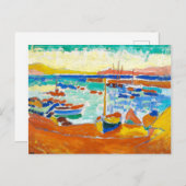 Carte Postale Bateaux à Collioure | Andre Derain | (Devant / Derrière)