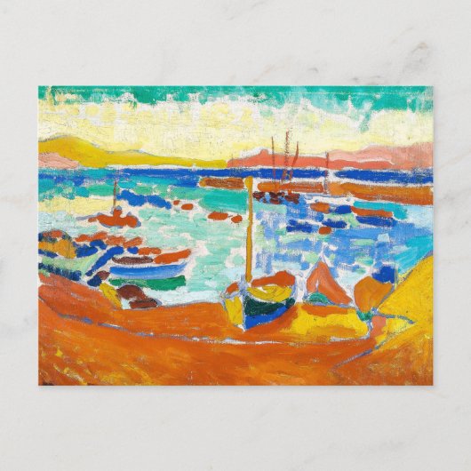 Carte Postale Bateaux à Collioure | Andre Derain | (Devant)