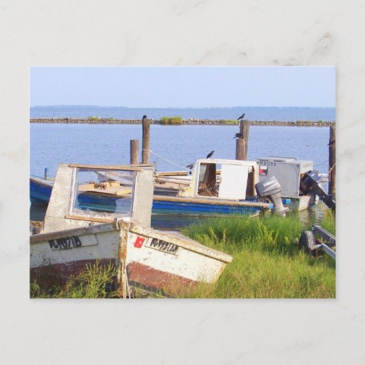 Carte Postale Bateaux à crabes (Devant)