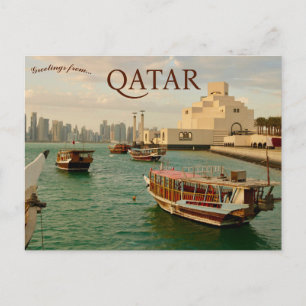 Carte Postale Bateaux à Doha Qatar