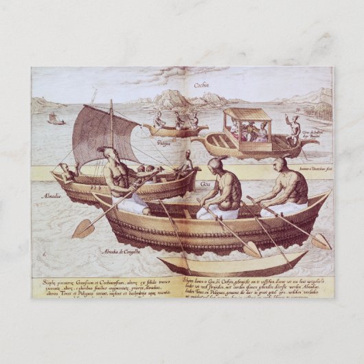 Carte Postale Bateaux à Goa (Devant)