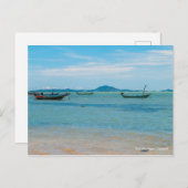 Carte Postale Bateaux à Koh Phangan (Devant / Derrière)